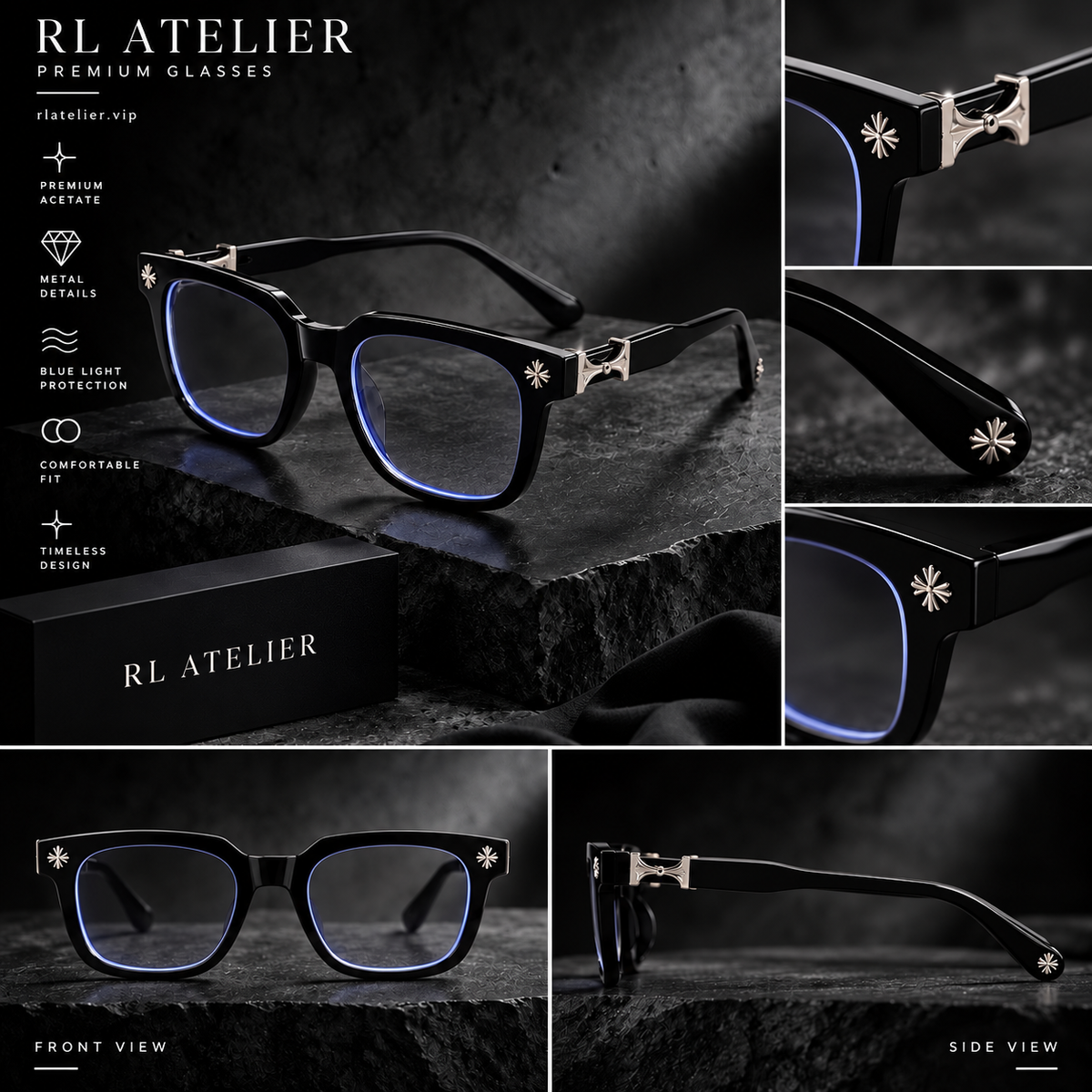 High Quality Chrome Wear Glasses